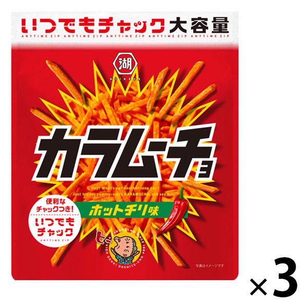 Anytime Chuck Stick Columnoucho 辣椒口味 3 袋 Koikeya 零食 糖果零食