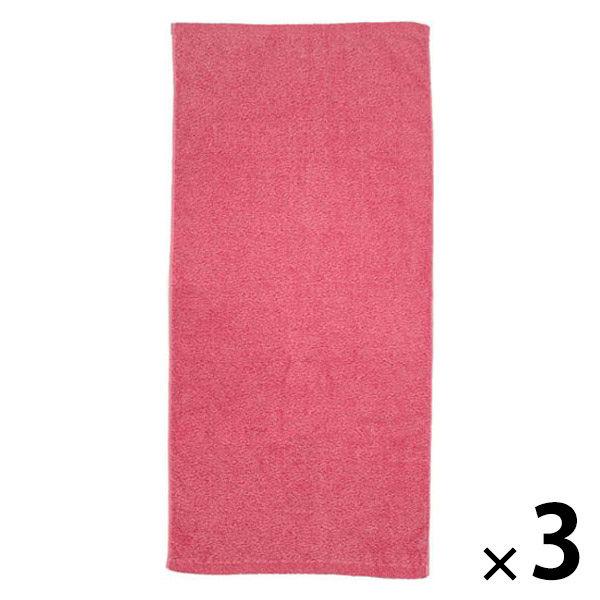 [Outlet] Marushin ima melange 迷你浴巾（粉紅色）1 套（3 個）