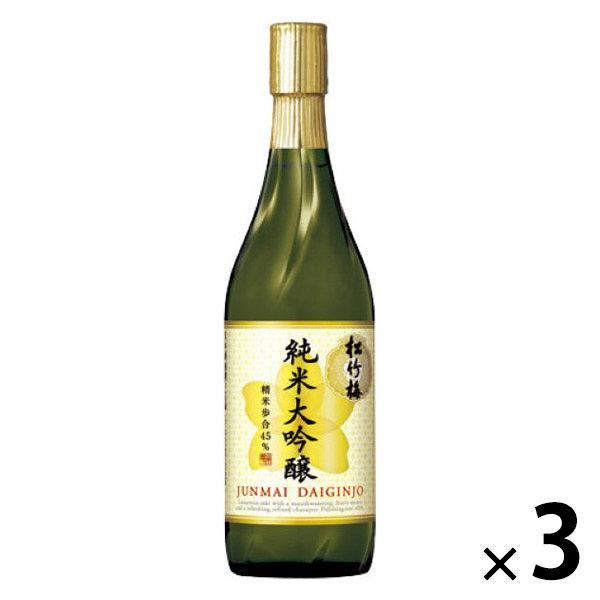 特別松竹梅純米大吟釀 720ml 1 套（1 瓶 x 3）寶酒造清酒