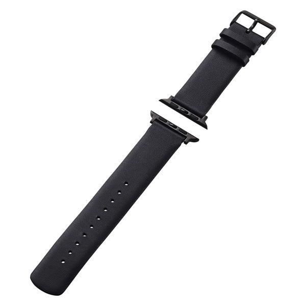 ELECOM Apple Watch 49/45/44/42mm/錶帶/軟皮/黑色 AW-45BDLBK 1 件