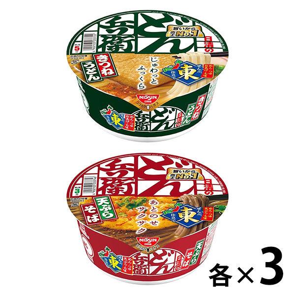 杯麵 Nissin Donbei 2 種 x 3 件組 東日本 Nissin Foods 烏龍麵蕎麥麵