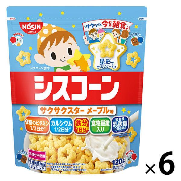 Ciscon Crispy Star 楓葉口味 6 袋 Nissin Cisco 麥片