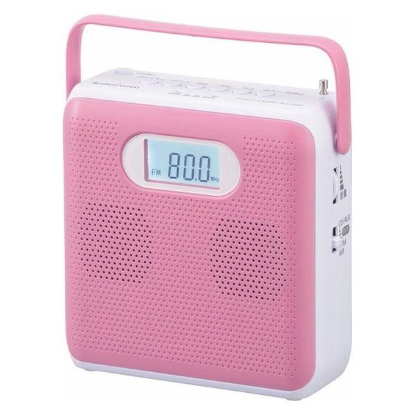 Ohm Denki 立體聲 CD 收音機 AM/FM 立體聲 粉紅色 03-5025 1 件