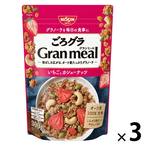 Gorogura Gran Meal 草莓腰果 3 袋 Nisshin Cisco