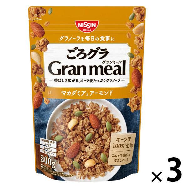 Gorogura 麥片澳洲堅果和杏仁 3 袋 日清思科