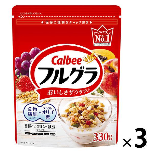 Frugra 330g 1 組（1 袋 x 3）Calbee 格蘭諾拉麥片