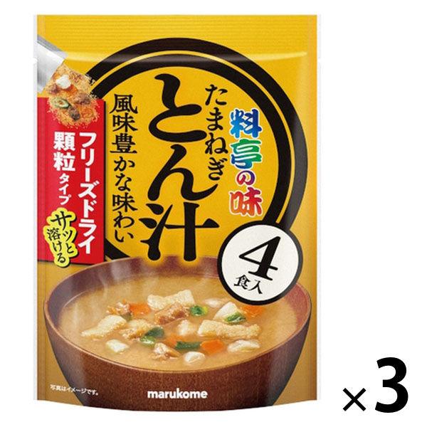 Marukome Value 冷凍乾燥顆粒味噌湯 餐廳風味洋蔥湯汁 1 套（12 餐：4 餐 x 3 袋）