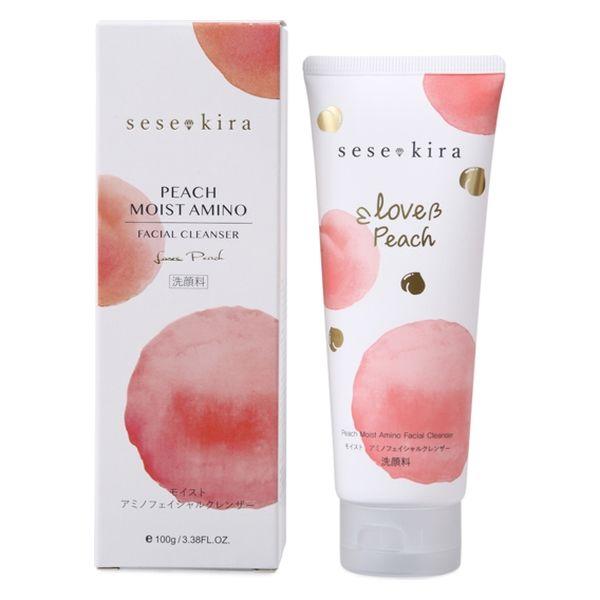 【出口】sesekira 保濕氨基酸洗面乳 100g 天鵝弱酸性氨基酸 桃香