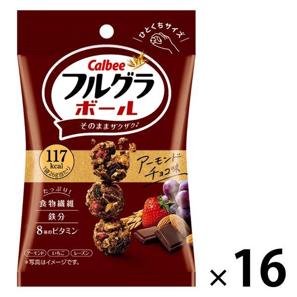 26 克全 Graball 杏仁巧克力口味 16 袋 Calbee 穀物格蘭諾拉麥片