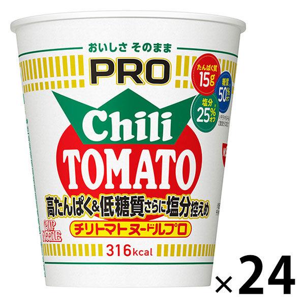 杯麵 日清食品杯麵 PRO 辣椒番茄 (Pro) 高蛋白低碳水化合物低鹽 1 套 (1 塊 x 24) (推薦)