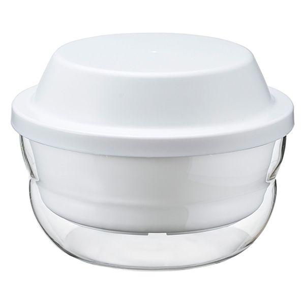 【特價】HARIO 玻璃微波爐蒸籠 1200ml 白色 XMK-120-W 1個