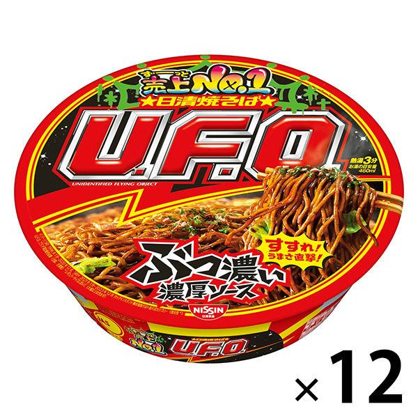 日清食品 日清炒麵 U.F.O. 128g杯麵杯炒麵1套（12人份）
