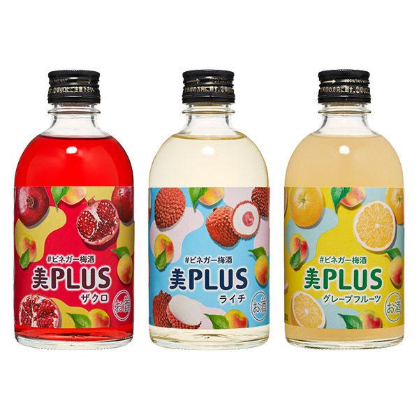 BiPLUS #醋梅酒300ml 1盒（3瓶）中田食品石榴荔枝柚子