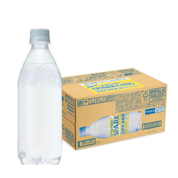 Suntory Tennensui SPARKLING 檸檬 500ml 無標籤瓶 1 套（48 瓶）（建議）