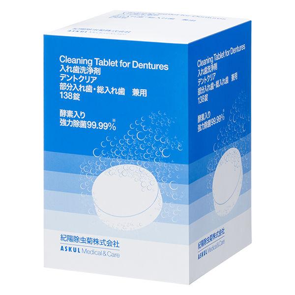 假牙清潔劑，用於局部義牙、全口假牙、護理、凹痕清除，1 套（138 片 x 2 盒），原廠