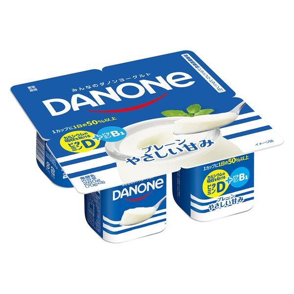 【冷藏】Danone日本達能優格原味/溫和甜味70g*4*6塊4901112680707 1套（6塊）（直送）
