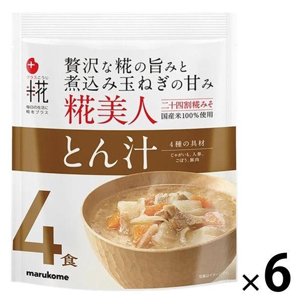 Plus 麴味噌湯 Koji Biton Tonjiru 4 份 1 套 (1 袋 x 6) Marukome