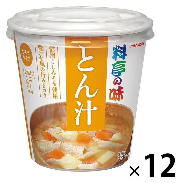 杯料亭味道Tonjiru 1組（1個x 12）Marukome