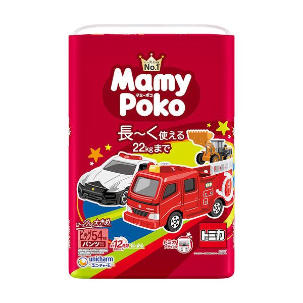 Mamy Poko 尿布褲大號（12-22 公斤）1 包（54 件）Tomica Plarail 男女通用 Unicharm