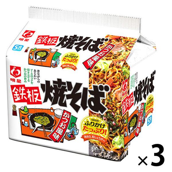 鐵板燒蕎麥麵鰹魚口味5餐包1組（1個x 3） Myojo Foods