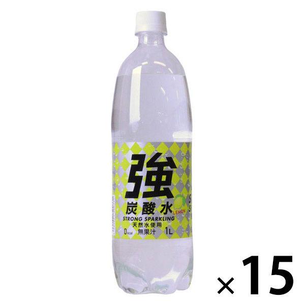 Yumasu飲料強力碳酸水檸檬1L 1盒（15瓶）