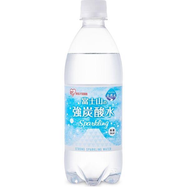 Iris Ohyama 富士山強碳酸水 500ml 500ml x 24 1盒（24瓶）（直送）