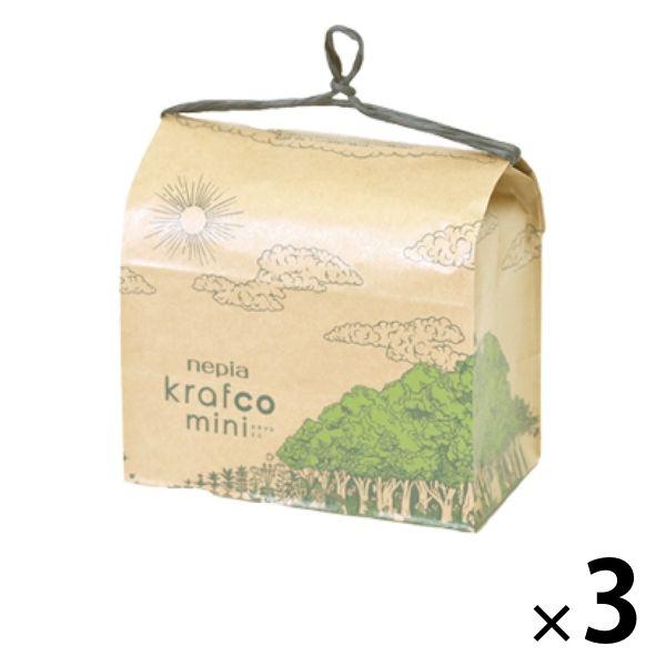 Lohaco 展覽用紙 400 套（800 張） Nepia Krafco Mini（Krafco Mini）3 張 Oji Nepia Askul Lohaco Limited