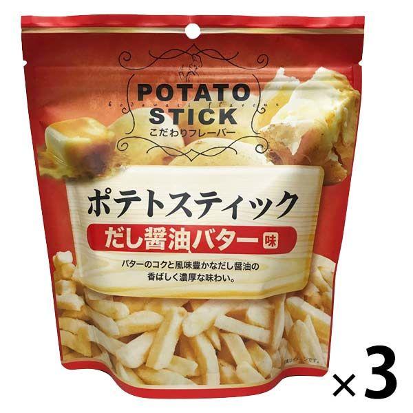 <Ajirakunori> 馬鈴薯條高湯醬油奶油 3 袋 Seijo Ishii 零食 零食