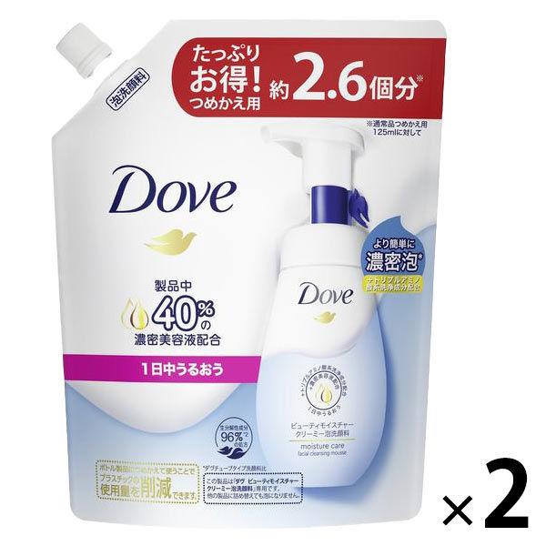 Dove Beauty 保濕泡沫潔面乳補充裝 320ml 1 組 (1 件 x 2) 大容量