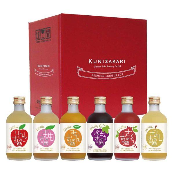 國森 Fluria 水果酒比較套裝 300ml 1 套（6 種 x 各 1 瓶）中野清酒釀酒廠水果酒禮物禮物