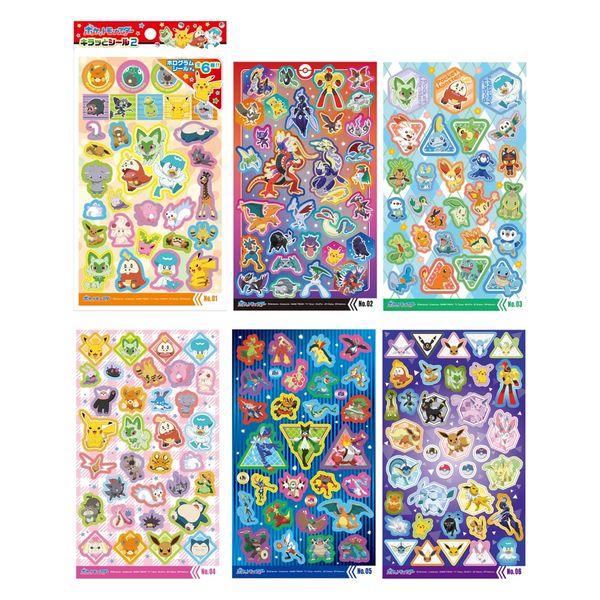 Man Onoue 貼紙 Pokemon Kiratto 6 種圖案 12 件套 22902 1 包