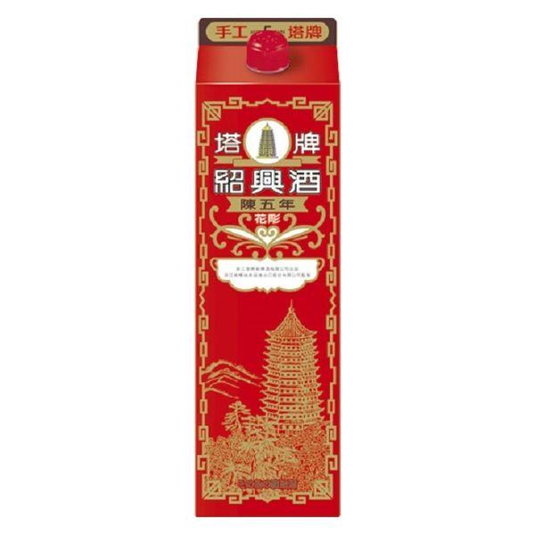 紹興酒寶塔花雕陳五年16度1.8L裝1瓶寶酒造